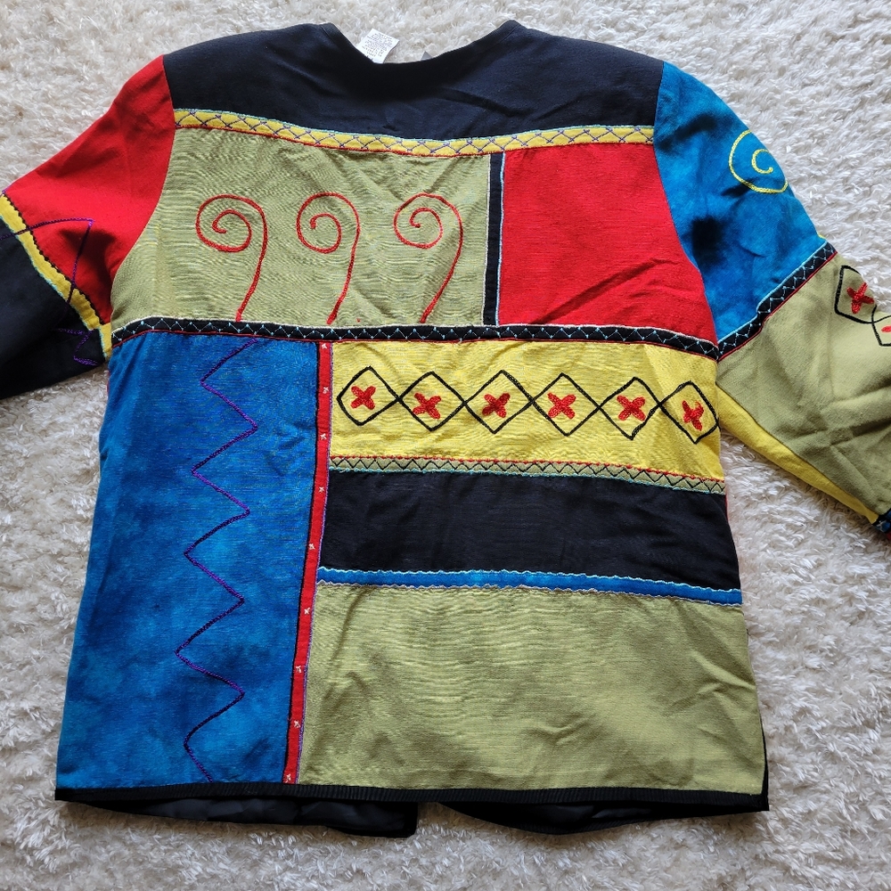 Draper's And Damon's Patchwork Embroidered Jacket… - image 6